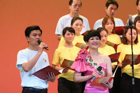 我校隆重举行庆祝建党90周年红歌大赛